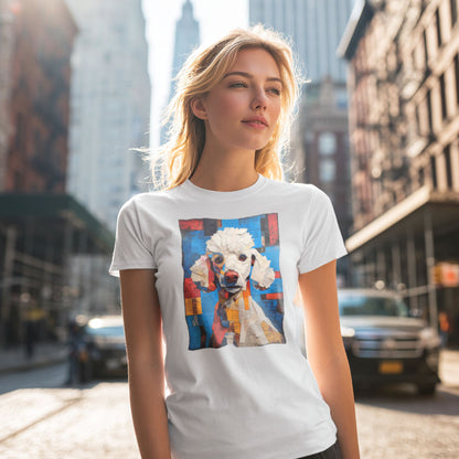 French Poodle "Mosaic Mutt" T-shirt