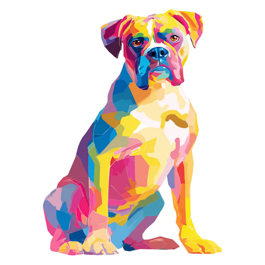 Boxer "Colorful Canine" T-shirt