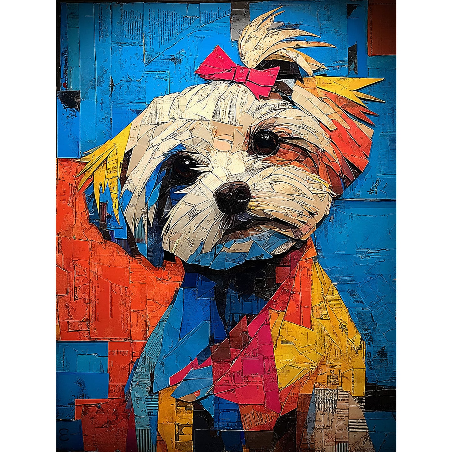 Maltese "Mosaic Mutt" T-shirt