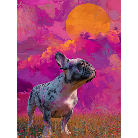 French Bulldog "Magenta Sky" T-shirt