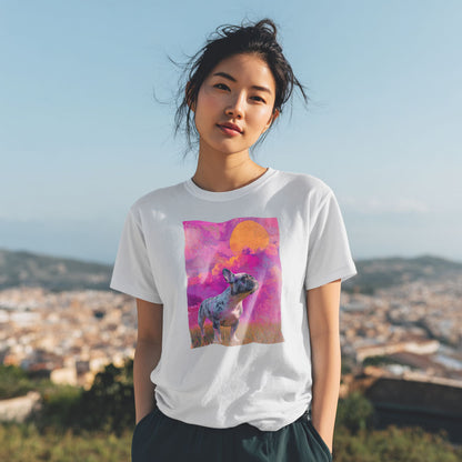 French Bulldog "Magenta Sky" T-shirt