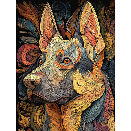 German Shepherd "Cloisonne" T-shirt