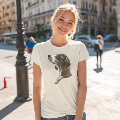 Beagle "Noir & Blanc" T-shirt