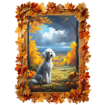 French Poodle "Pumpkin Pup" T-shirt