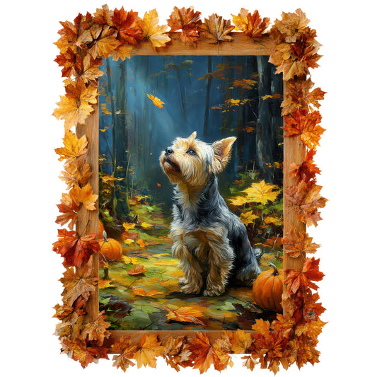 Yorkshire Terrier "Pumpkin Pup" T-shirt