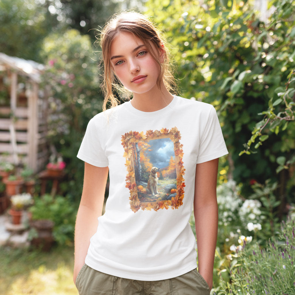 Golden Retriever "Pumpkin Pup" T-shirt