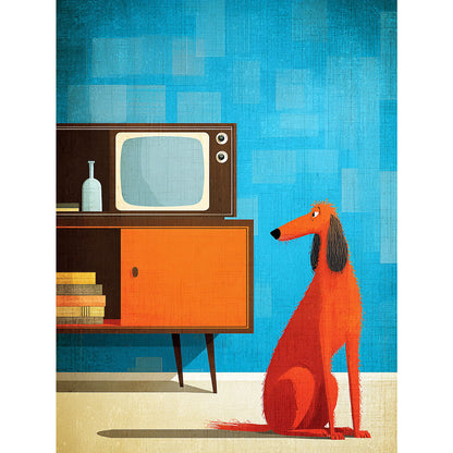 Afghan Hound "Mid-Century Doggo" T-shirt