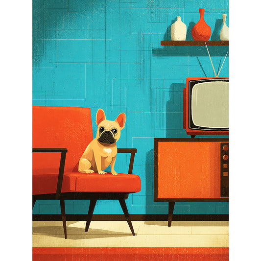 French Bulldog "Mid-Century Doggo" T-shirt