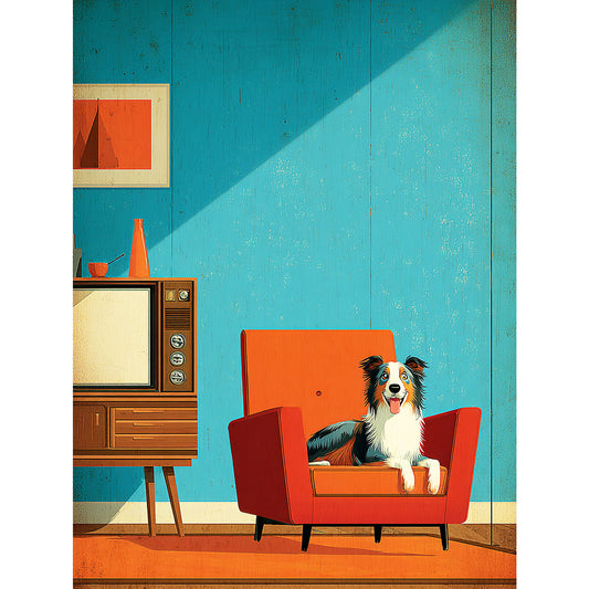 Australian Shepherd "Mid-Century Doggo" T-shirt
