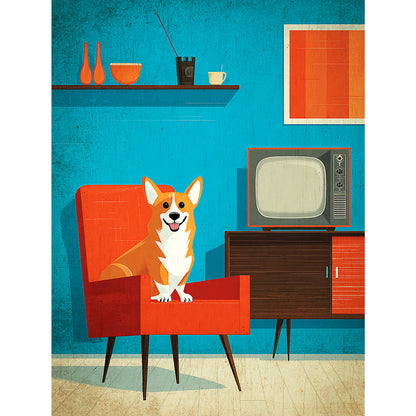 Pembroke Welsh Corgi "Mid-Century Doggo" T-shirt