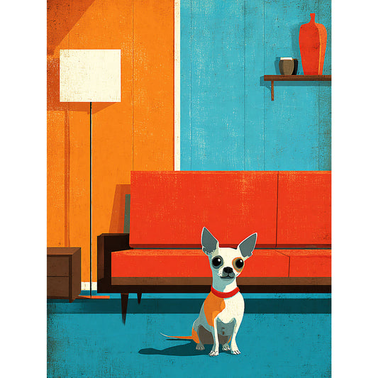 Chihuahua "Mid-Century Doggo" T-shirt