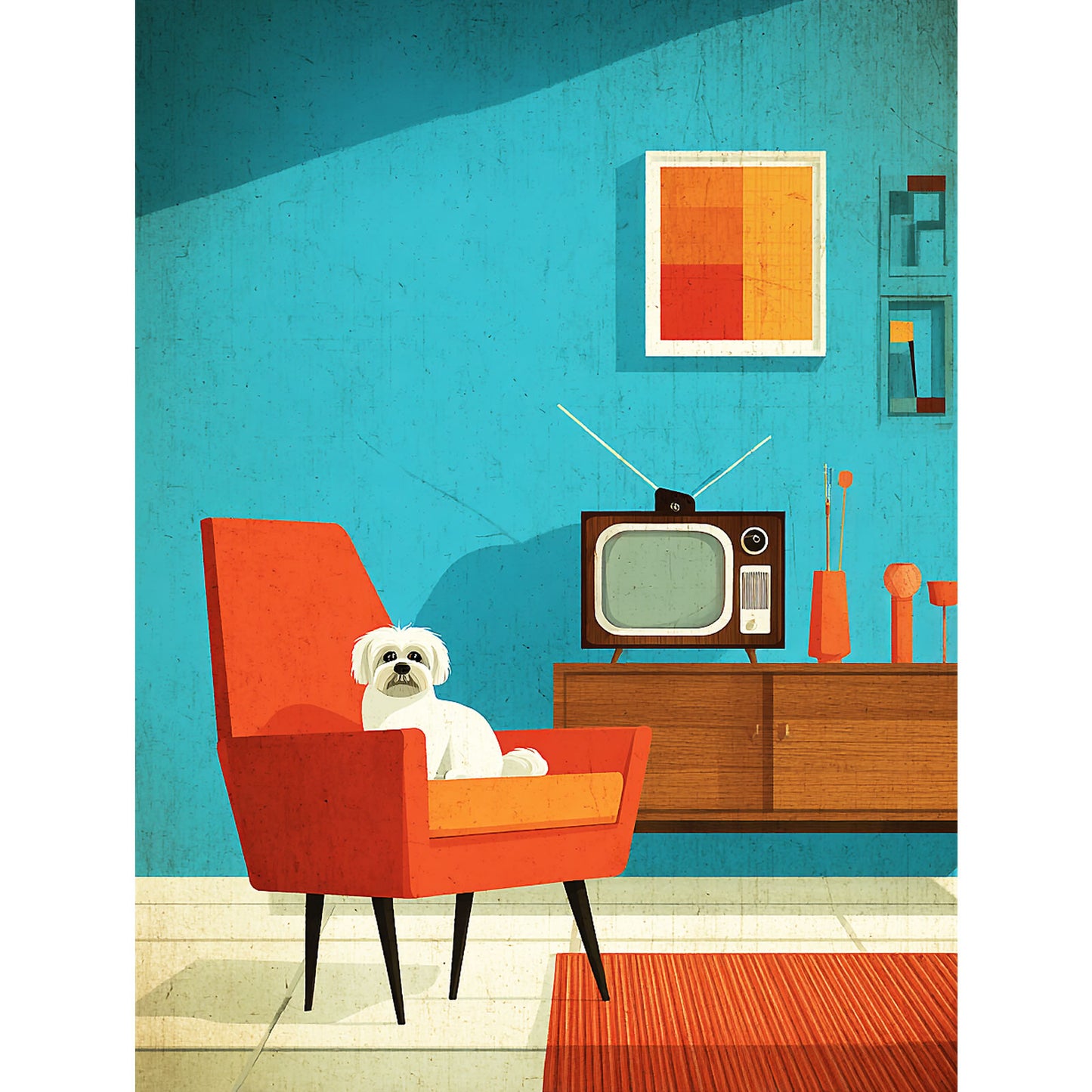 Shih Tzu "Mid-Century Doggo" T-shirt