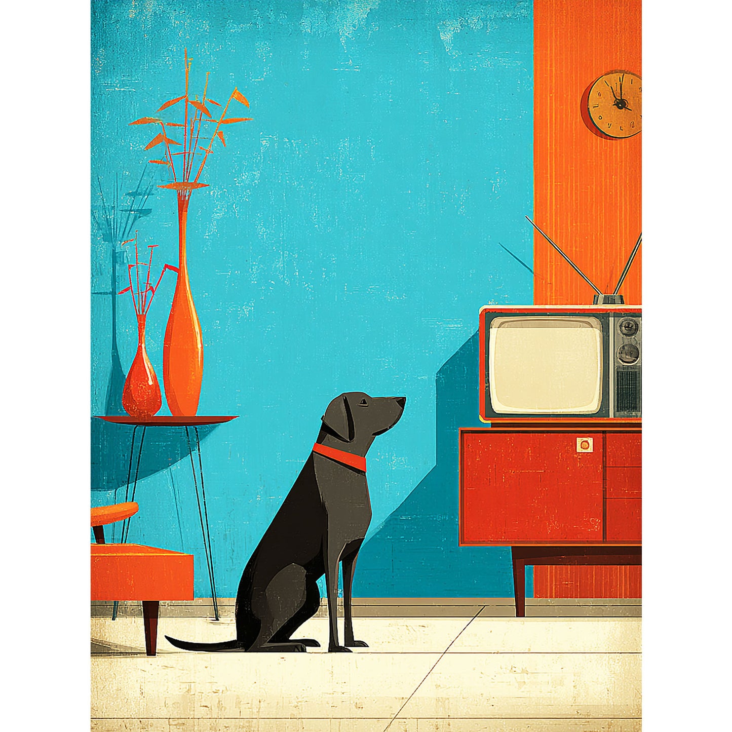 Labrador Retriever "Mid-Century Doggo" T-shirt