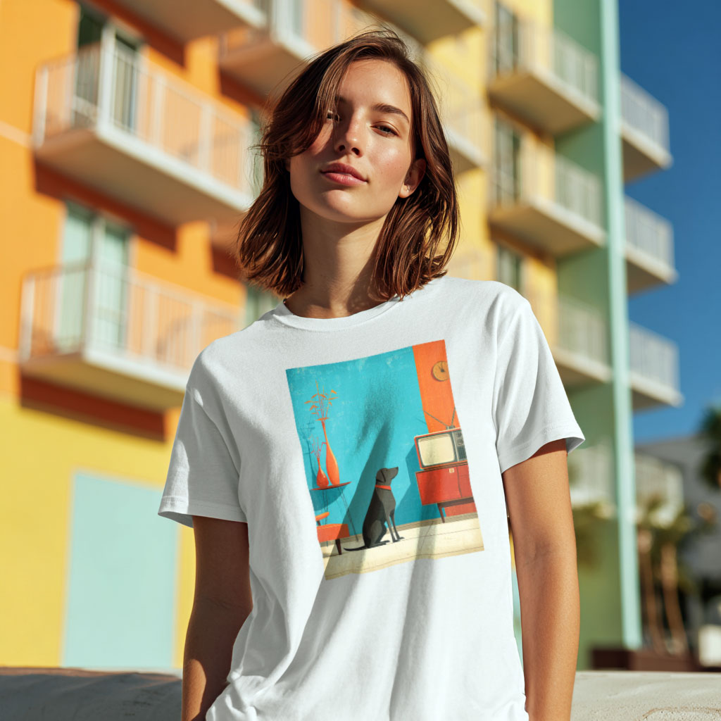 Labrador Retriever "Mid-Century Doggo" T-shirt