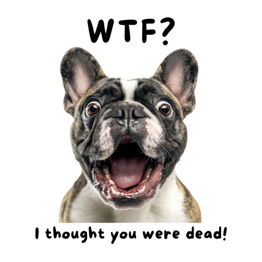 French Bulldog "WTF?" T-shirt