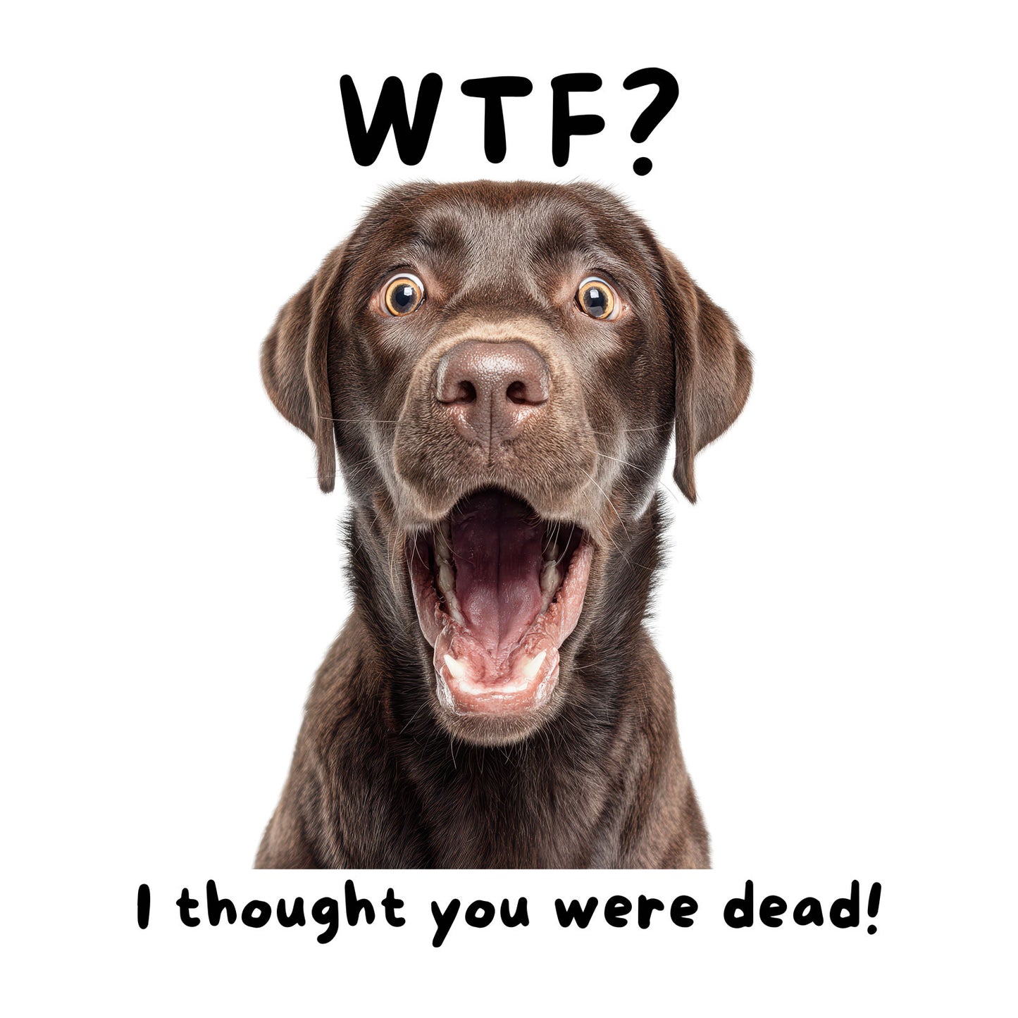 Labrador Retriever "WTF?" T-shirt