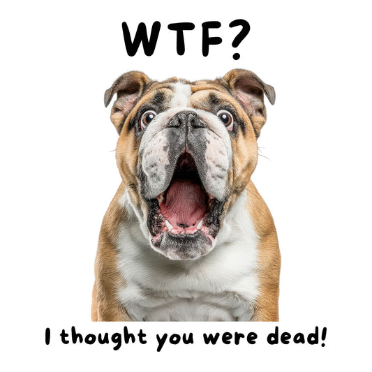 English Bulldog "WTF?" T-shirt