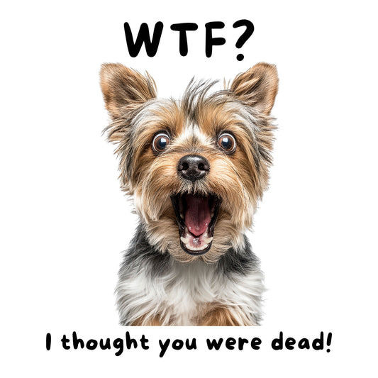 Yorkshire Terrier "WTF?" T-shirt