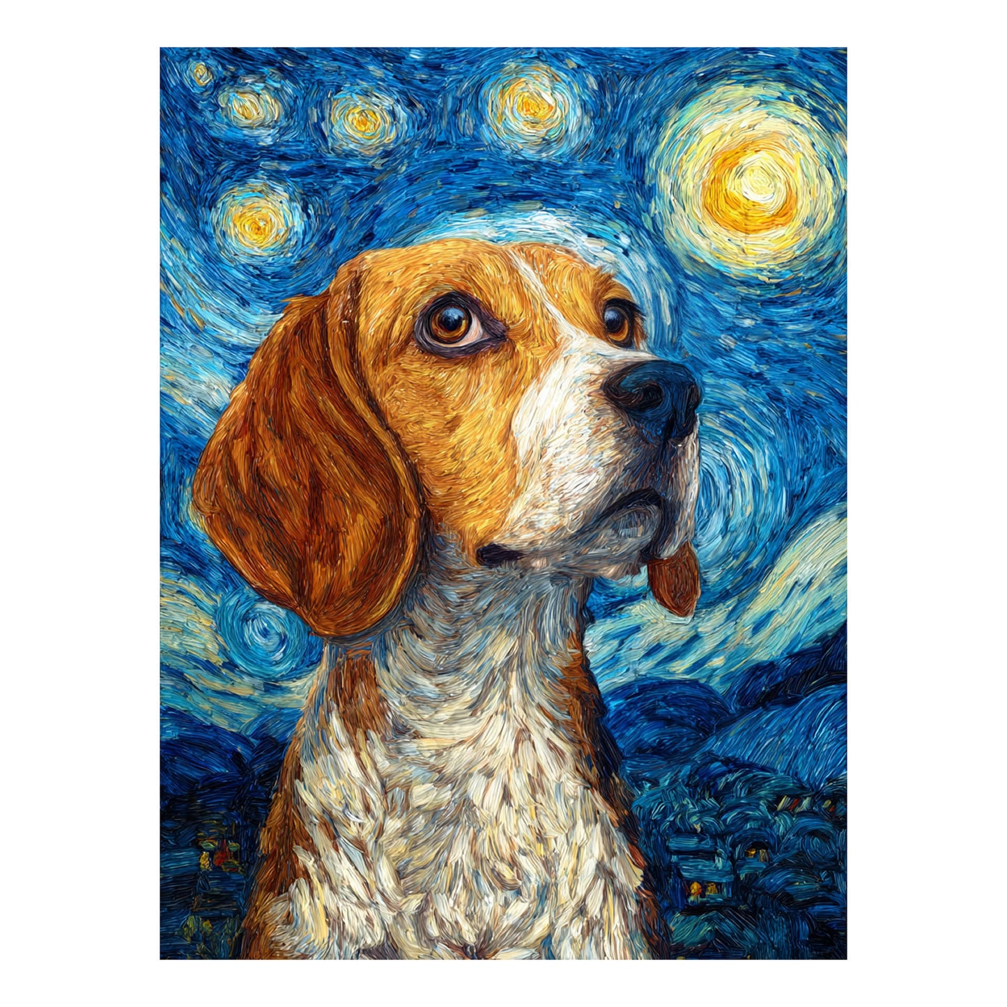 Beagle "Starry Night" T-shirt