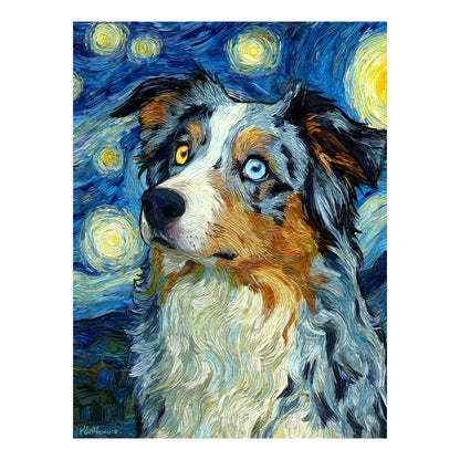 Australian Shepherd "Starry Night" T-shirt