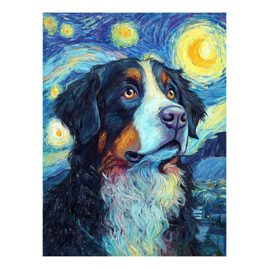 Bernese Mountain Dog "Starry Night" T-shirt