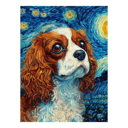 Cavalier King Charles Spaniel "Starry Night" T-shirt