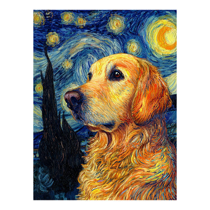 Golden Retriever "Starry Night" T-shirt