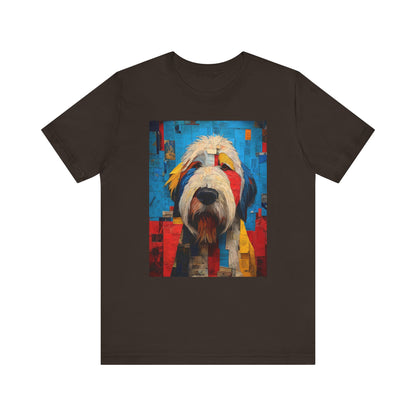English Sheepdog "Mosaic Mutt" T-shirt