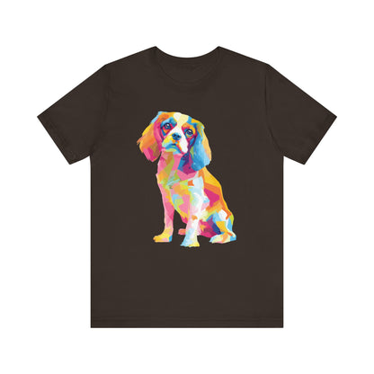 Cavalier King Charles Spaniel "Colorful Canine" T-shirt