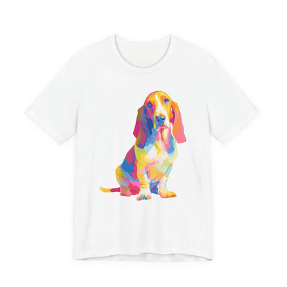 Basset Hound "Colorful Canine" T-shirt