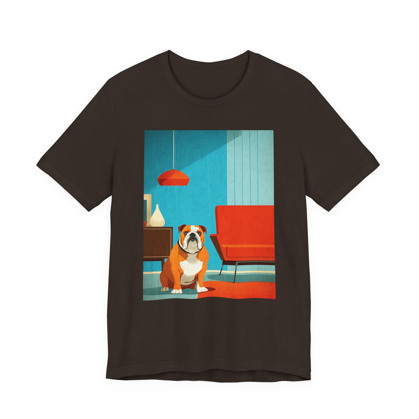 English Bulldog "Mid-Century Doggo" T-shirt