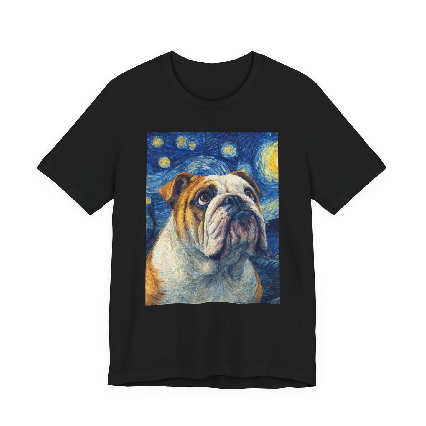 English Bulldog "Starry Night" T-shirt