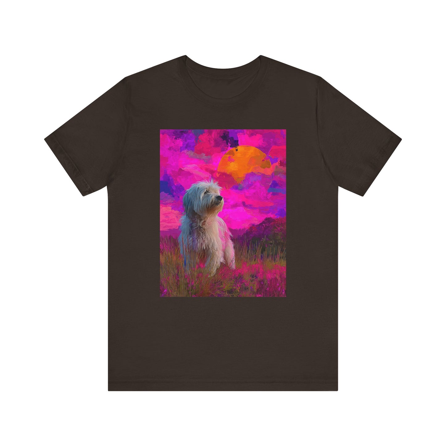 Coton de Tulear "Magenta Sky" T-shirt