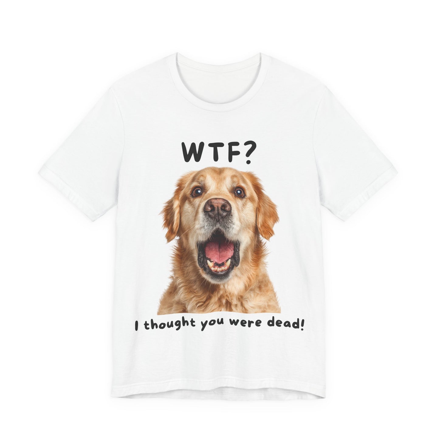Golden Retriever "WTF?" T-shirt