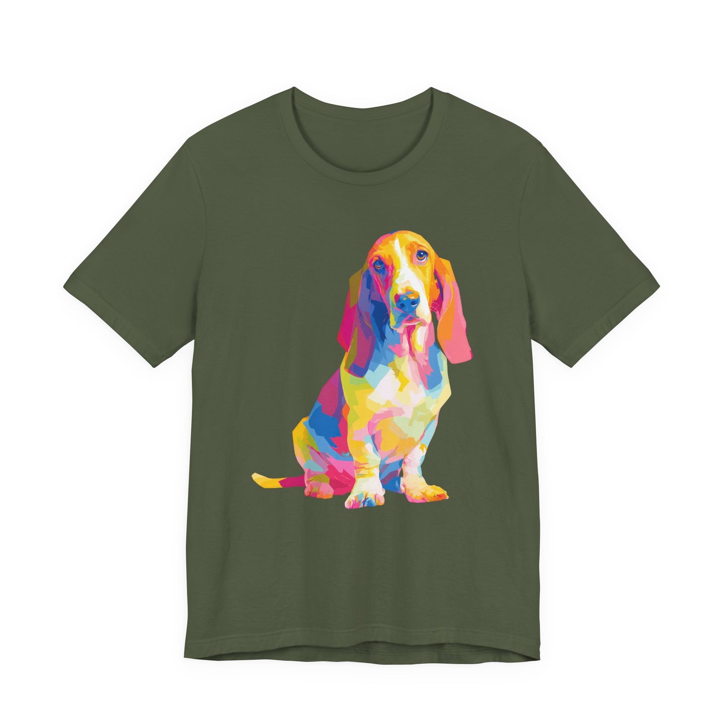Basset Hound "Colorful Canine" T-shirt