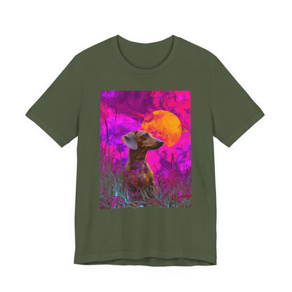 Dachshund "Magenta Sky" T-shirt