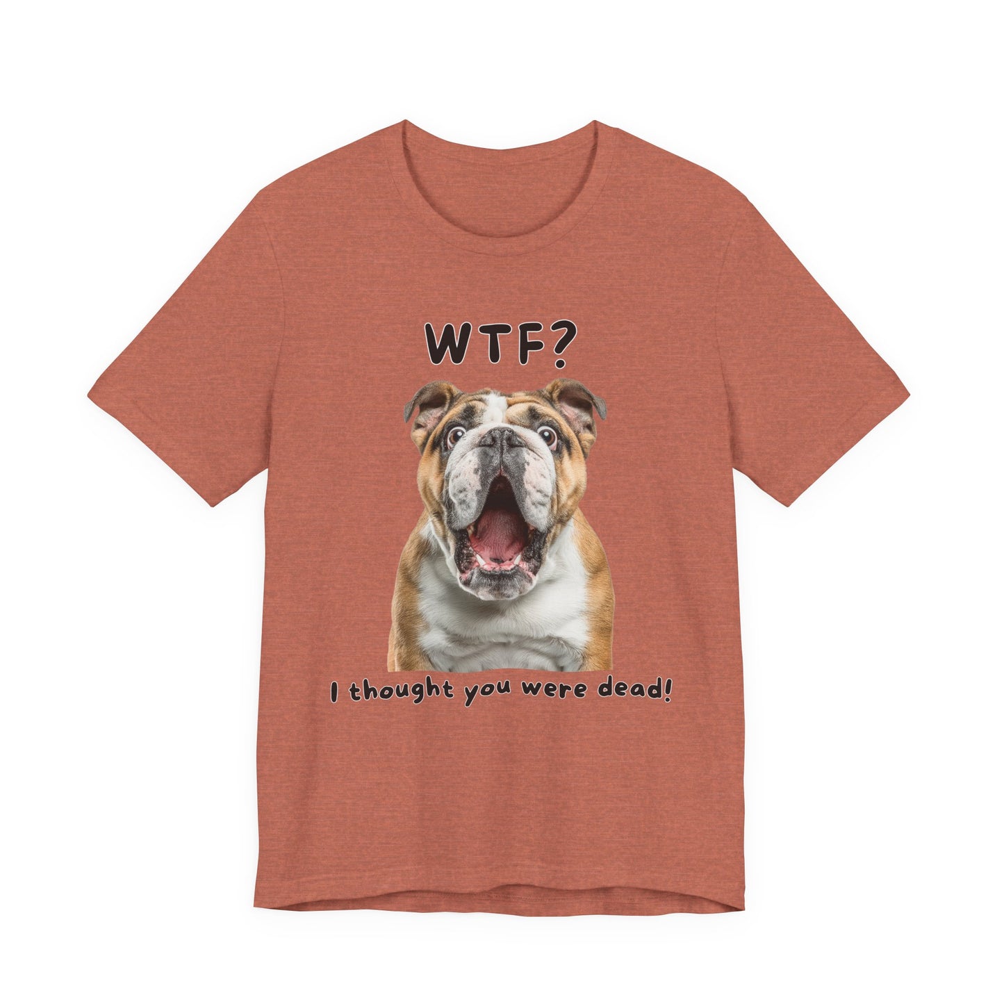 English Bulldog "WTF?" T-shirt