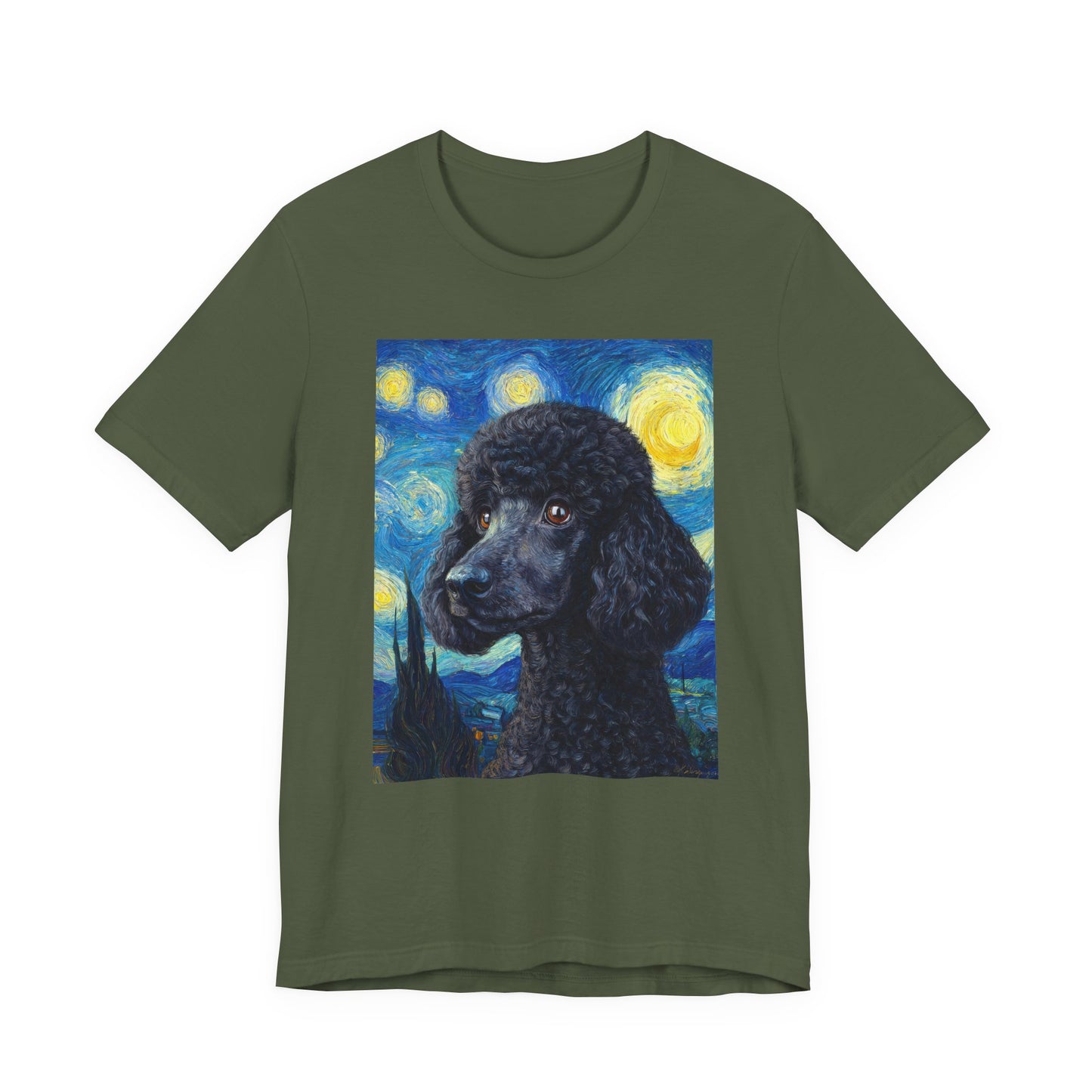 French Poodle "Starry Night" T-shirt