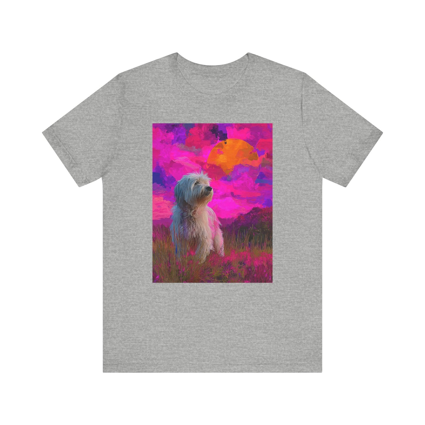 Coton de Tulear "Magenta Sky" T-shirt