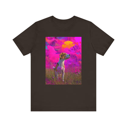 Beagle "Magenta Sky" T-shirt