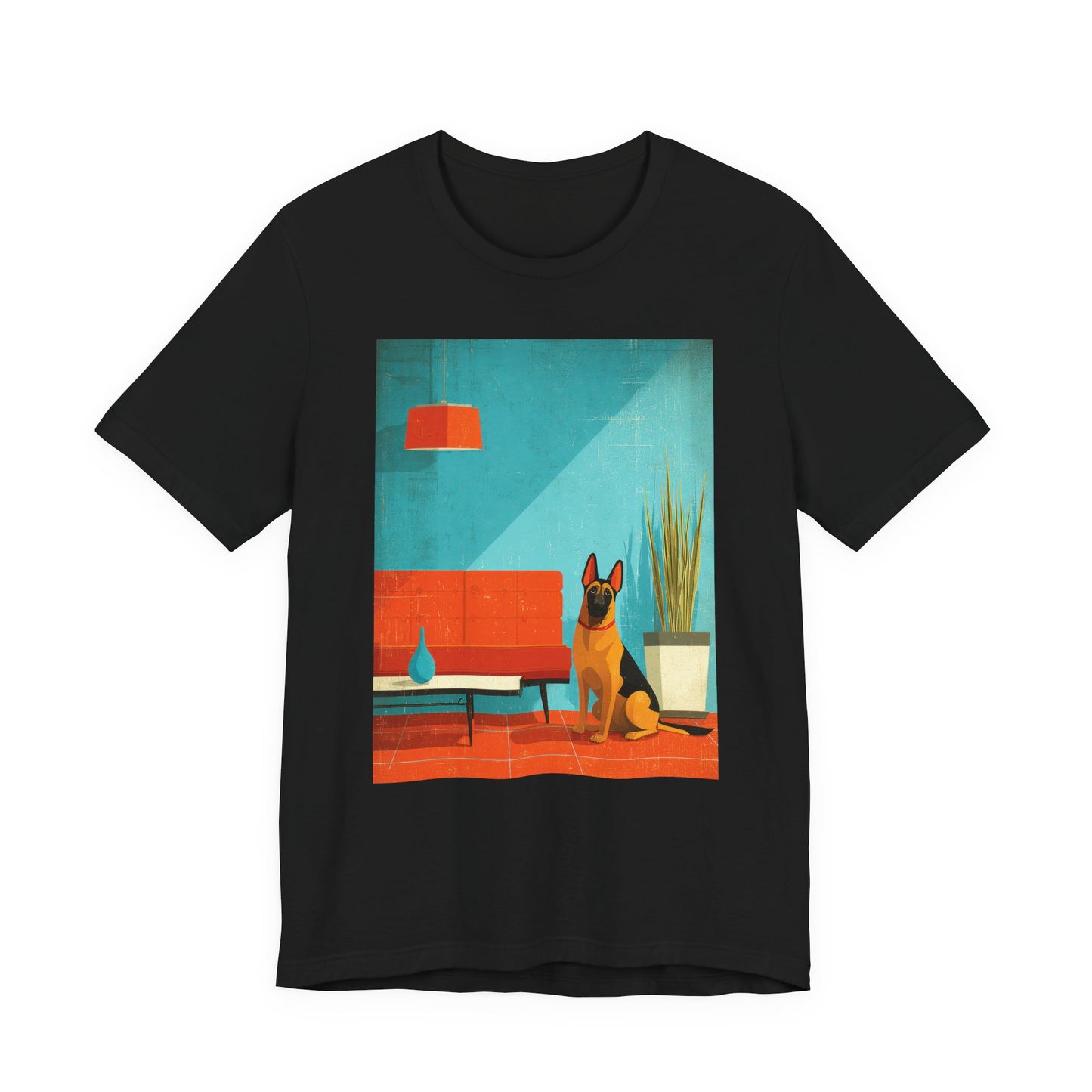 German Shepherd "Mid-Century Doggo" T-shirt