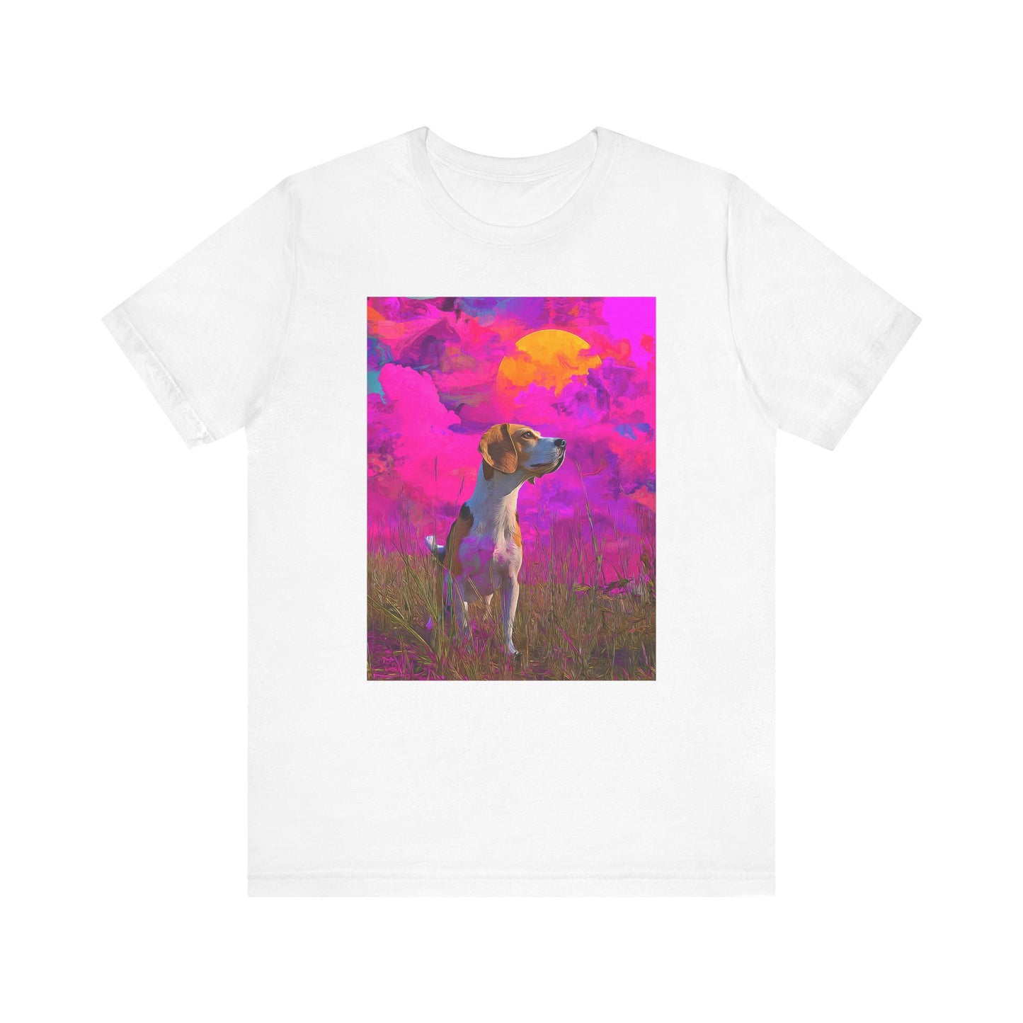 Beagle "Magenta Sky" T-shirt