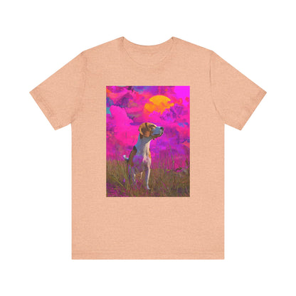 Beagle "Magenta Sky" T-shirt