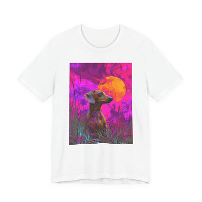 Dachshund "Magenta Sky" T-shirt