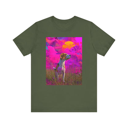 Beagle "Magenta Sky" T-shirt