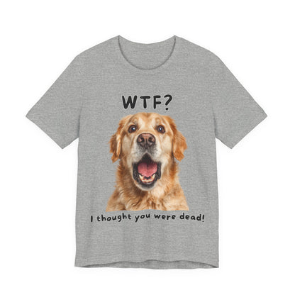 Golden Retriever "WTF?" T-shirt