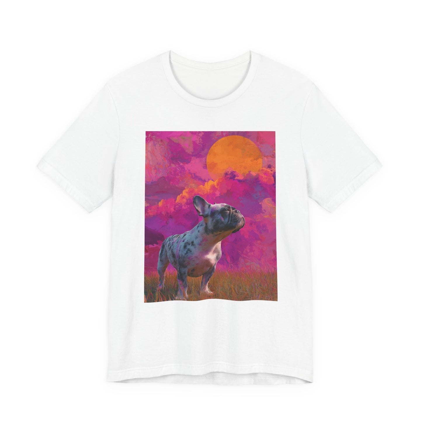 French Bulldog "Magenta Sky" T-shirt