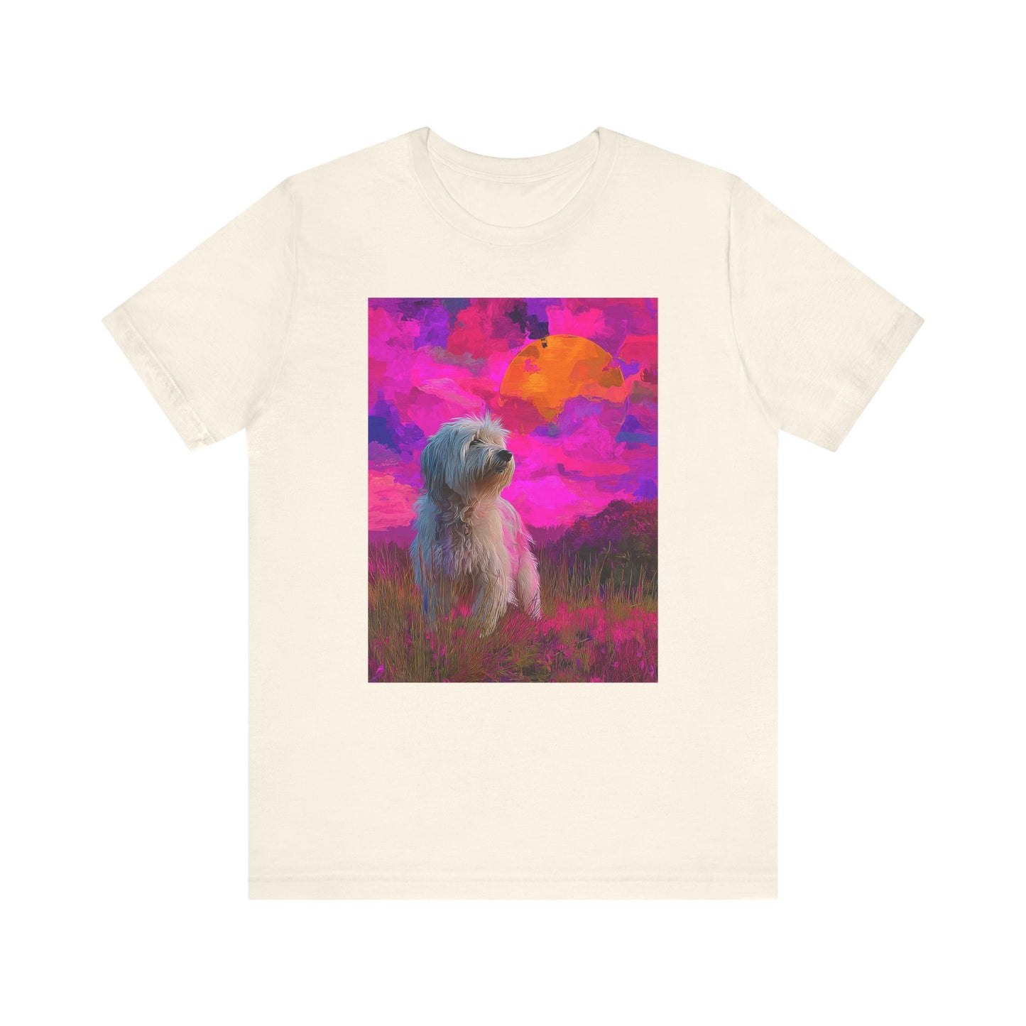 Coton de Tulear "Magenta Sky" T-shirt