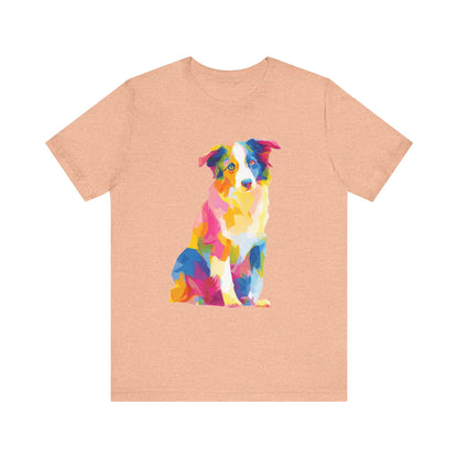 Australian Shepherd "Colorful Canine" T-shirt