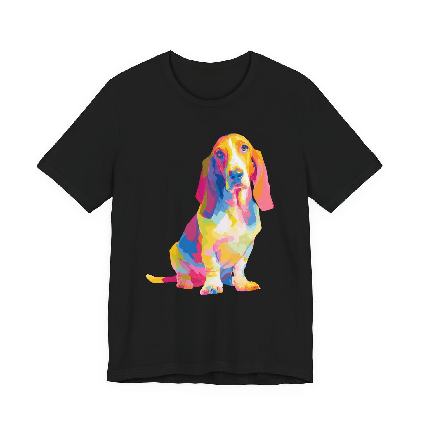 Basset Hound "Colorful Canine" T-shirt